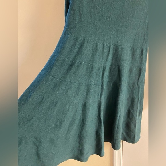 J Jill evergreen midi swing dress knit long sleeve Medium NWT - Picture 5 of 8